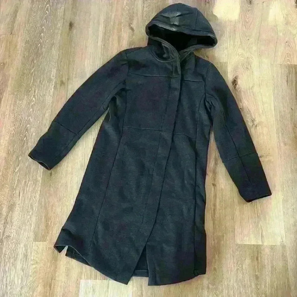 Hurley gray sweater parka jacket - Picture 1 of 6